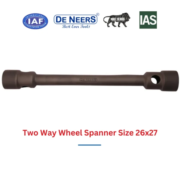Two Way Wheel Spanner Size 26x27 De Neers (HSN 8204) - Image 3