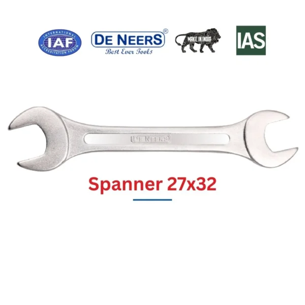 Double Open End Spanners Size 27x32 Deneers - Image 3