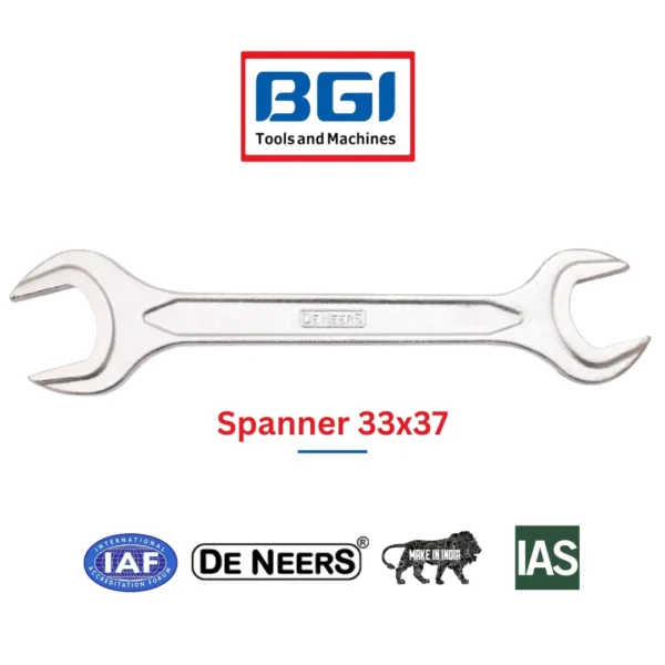 Double Open End Spanners (Heavy Duty) Size 33x37 Deneers