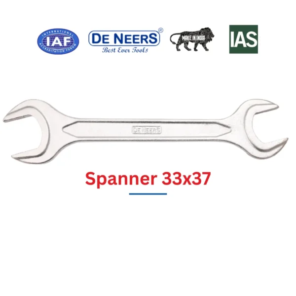 Double Open End Spanners (Heavy Duty) Size 33x37 Deneers - Image 3