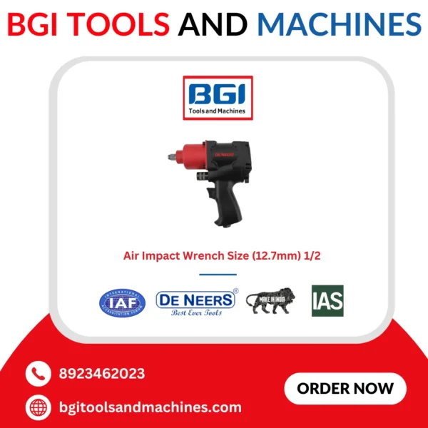 Air Impact Wrench Size (12.7mm) 1/2 De Neers (HSN 8204) - Image 2