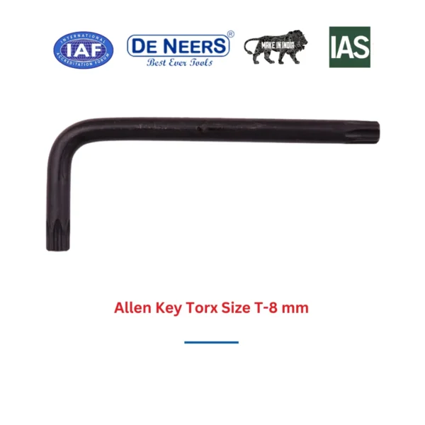 Allen Key Torx Size T-8 mm De Neers (HSN 8204) - Image 3