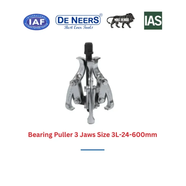 Bearing Puller 3 Jaws Size 3L-24-600mm De Neers (HSN 8205) - Image 3