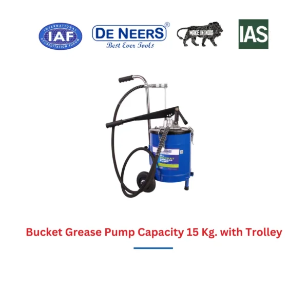 Bucket Grease Pump Capacity 15 Kg. with Trolley De Neers (HSN 8413) - Image 3