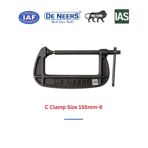 C Clamp Size 155mm-6 De Neers (HSN 8205) - Image 3