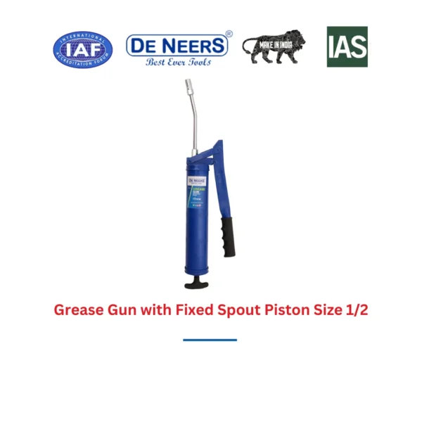 Grease Gun with Fixed Spout Piston Size 1/2 De Neers (HSN 8205) - Image 3