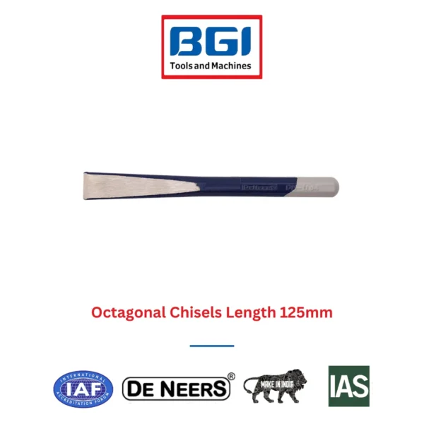 Octagonal Chisels Length 125mm De Neers (HSN 8205)