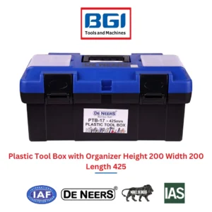 Plastic tool box with organizer height 200 width 200 length 425 (1)