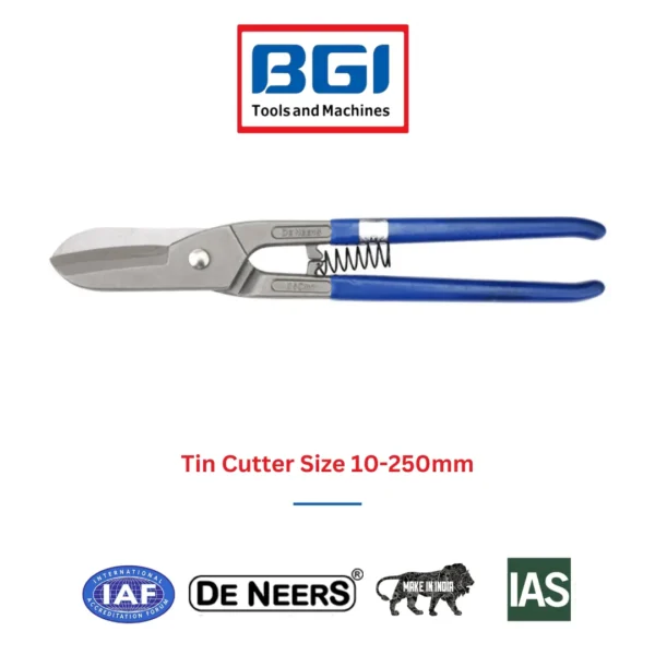 Tin Cutter Size 10-250mm De Neers (HSN 8203)