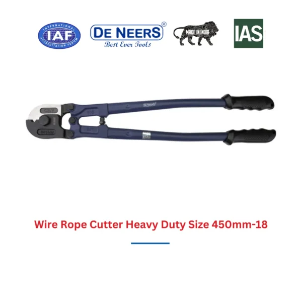 Wire Rope Cutter Heavy Duty Size 450mm-18 De Neers (HSN 8203) - Image 3