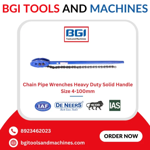 Chain Pipe Wrenches Heavy Duty Solid Handle Size 4 100mm 2.webp