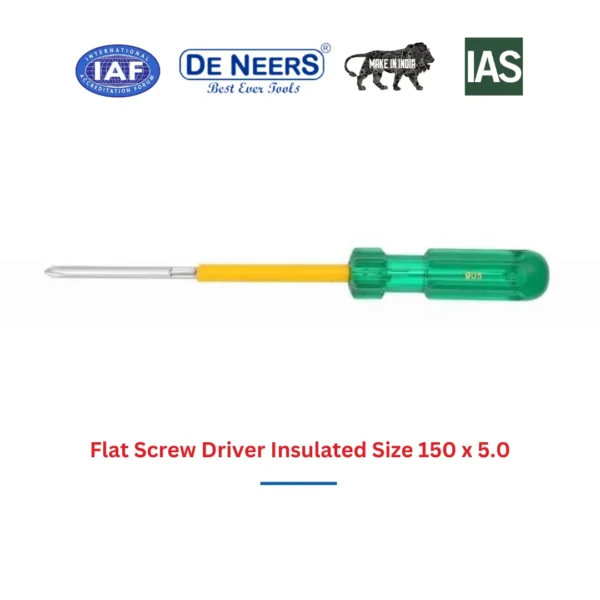 Flat Screw Driver Insulated Size 11 3.webp