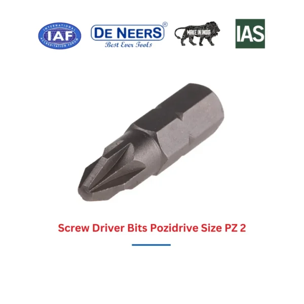 Screw Driver Bits Pozidrive Size Pz 2 3.webp