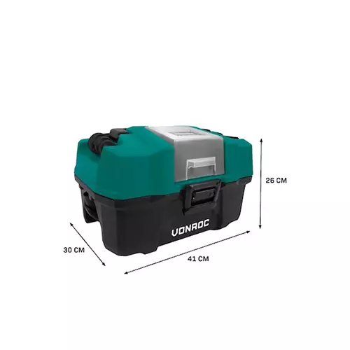 VONROC 20 V 2.0 Ah Compact Box Vacuum Cleaner 15 L Capacity, S2_VC508DC - Image 2