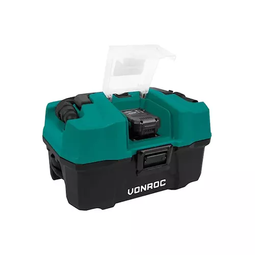 VONROC 20 V 2.0 Ah Compact Box Vacuum Cleaner 15 L Capacity, S2_VC508DC - Image 3